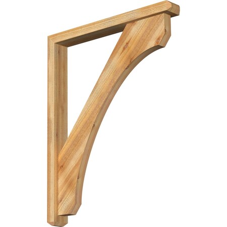 Legacy Craftsman Rough Sawn Bracket W/ Offset Brace, Western Red Cedar, 4W X 32D X 40H